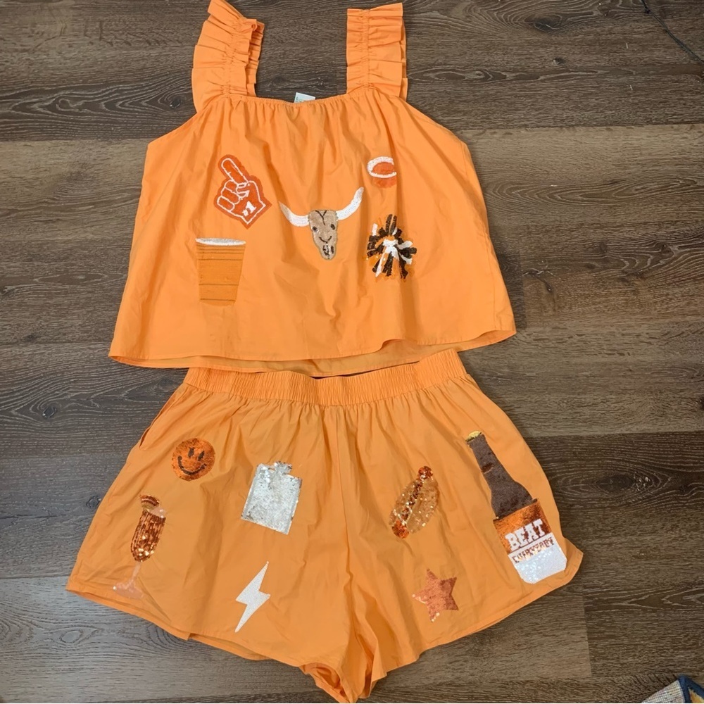 Queen of Sparkles UT College Game Day icon shirt/ shorts set 2XL - Picture 10 of 10